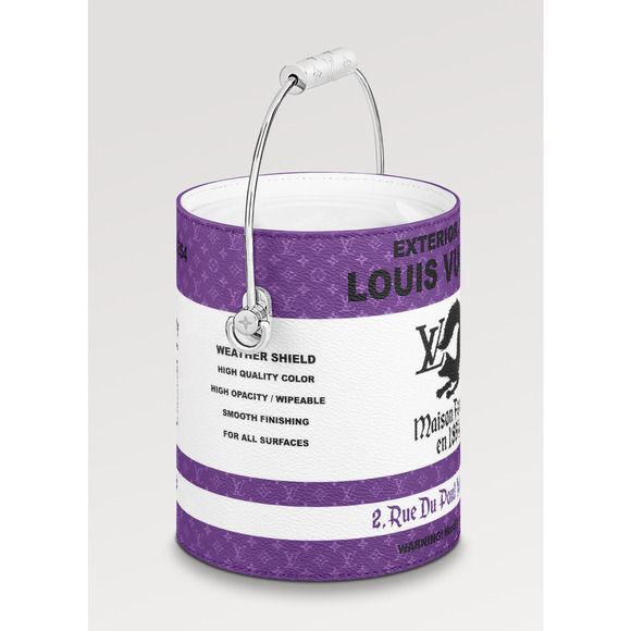 Louis Vuitton Purple LV Paint Can Monogram Top Handle Shoulder Crossbody Bag - Picture 7 of 15